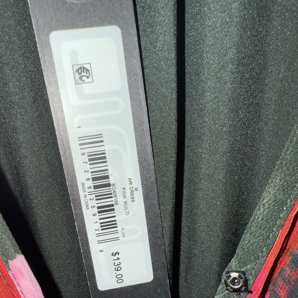 Steve Madden Pink Multi Midi Dress